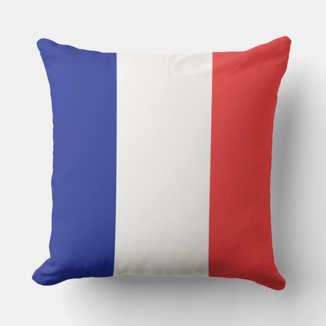 Vlag van Frans Tricolore Buitenkussen (Voorkant)