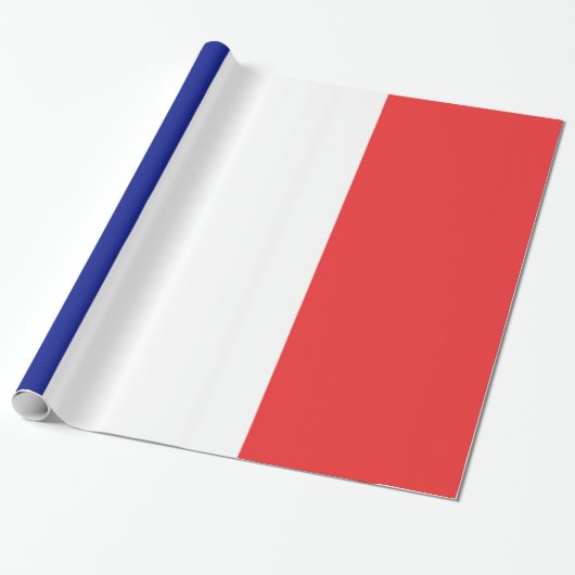 Vlag van Frans Tricolore Cadeaupapier (Uitgerold)