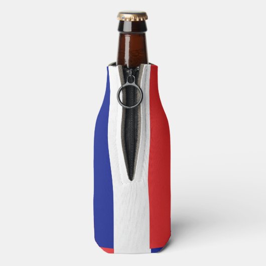 Vlag van Frans Tricolore Flesjeskoeler (Fles Achterkant)