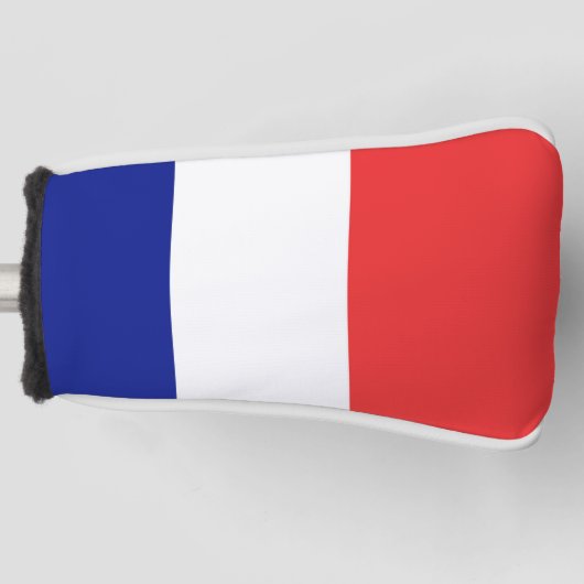 Vlag van Frans Tricolore Golfheadcover (Voorkant)