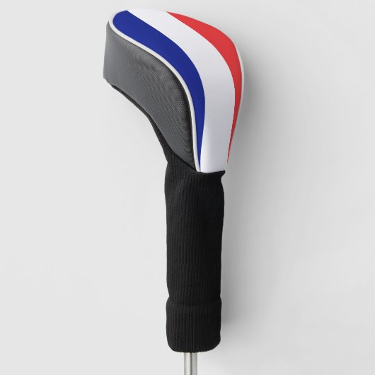 Vlag van Frans Tricolore Golfheadcover (Schuin)