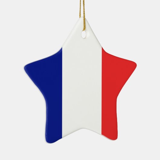 Vlag van Frans Tricolore Keramisch Ornament (Rechts)