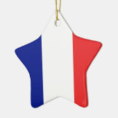 Vlag van Frans Tricolore Keramisch Ornament (Links)