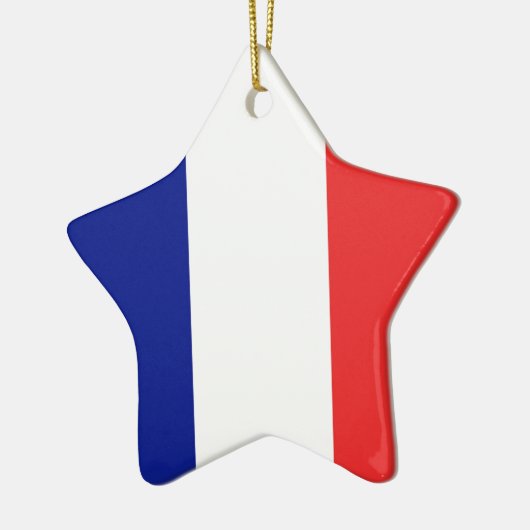 Vlag van Frans Tricolore Keramisch Ornament (Links)