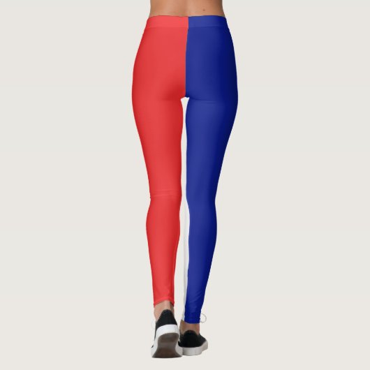 Vlag van Frans Tricolore Leggings (Achterkant)
