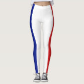 Vlag van Frans Tricolore Leggings (Voorkant)