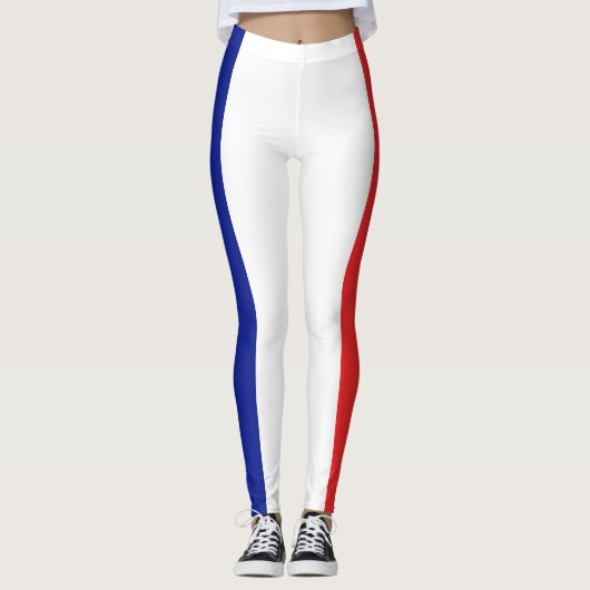 Vlag van Frans Tricolore Leggings (Voorkant)