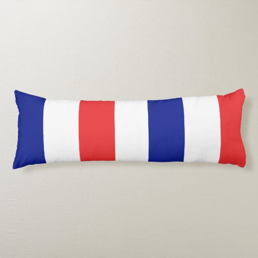 Vlag van Frans Tricolore Lichaamskussen (Voorkant)
