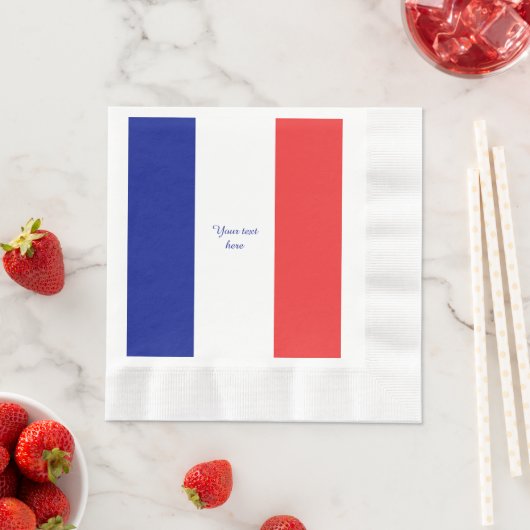 Vlag van Frans Tricolore Servetten (Insitu)