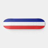 Vlag van Frans Tricolore Skateboard (Horizontaal)