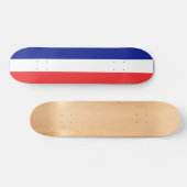 Vlag van Frans Tricolore Skateboard (Horizontaal)