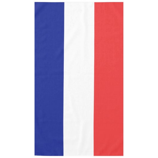Vlag van Frans Tricolore Tafelkleed (Voorkant)