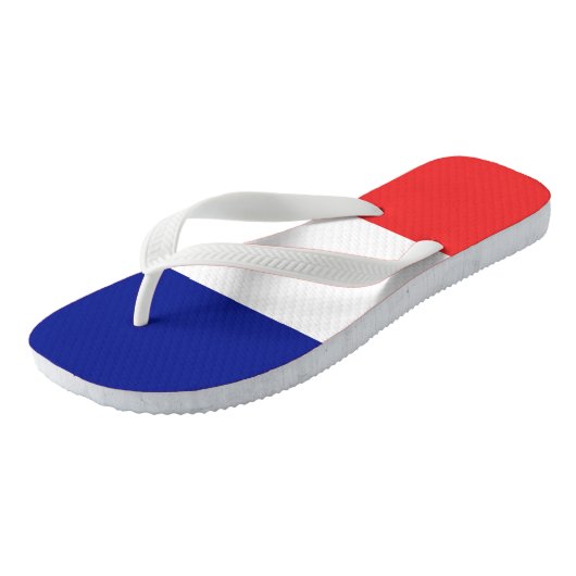 Vlag van Frans Tricolore Teenslippers (Schuin)