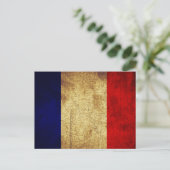 Vlag van Franse Grunge Briefkaart (Staand voorkant)