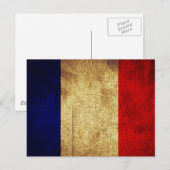 Vlag van Franse Grunge Briefkaart (Voorkant / Achterkant)