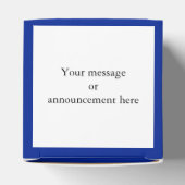 Vlag van Franse kleuren op persoonlijke titel Bedankdoosjes (Bovenkant)