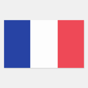 Vlag van Franse tickers Rechthoekige Sticker