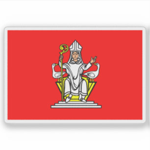 Vlag van Frenštát pod Radhoštěm, Tsjechië Sticker