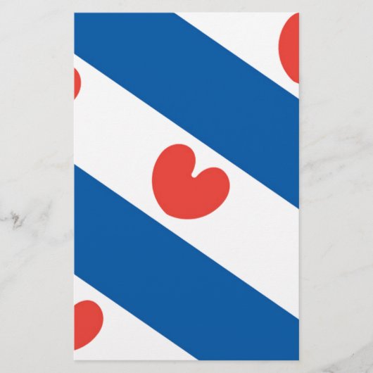 Vlag van Friesland Briefpapier (Voorkant)