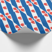 Vlag van Friesland Cadeaupapier (Hoek)