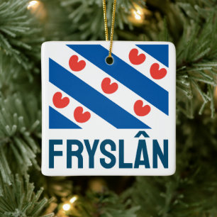 Vlag van Friesland Keramisch Ornament