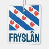 Vlag van Friesland Keramisch Ornament (Links)