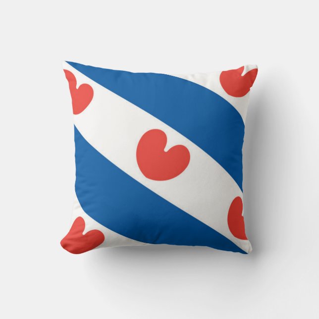 Vlag van Friesland Kussen (Voorkant)