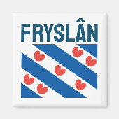 Vlag van Friesland Magneet (Voorkant)