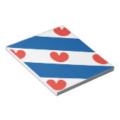 Vlag van Friesland Notitieblok (Schuin)