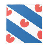 Vlag van Friesland Notitieblok (Voorkant)