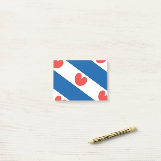 Vlag van Friesland Post-it® Notes (Op bureau)