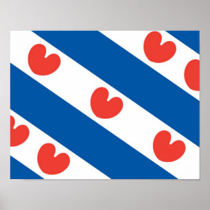 Vlag van Friesland Poster