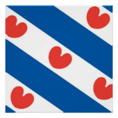 Vlag van Friesland Poster (Voorkant)