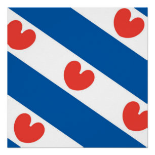 Vlag van Friesland Poster