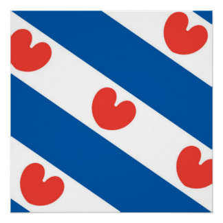 Vlag van Friesland Poster