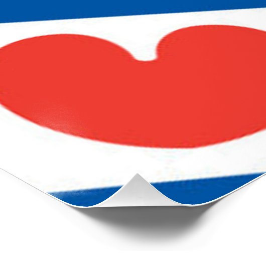 Vlag van Friesland Poster (Hoek)