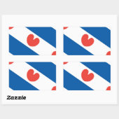 Vlag van Friesland Rechthoekige Sticker (Vel)
