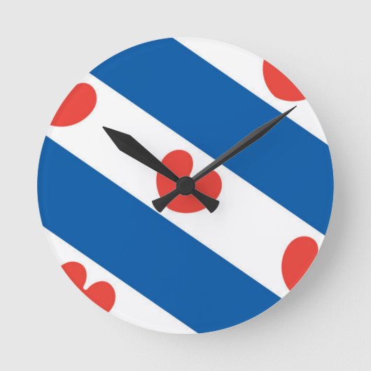 Vlag van Friesland Ronde Klok (Voorkant)