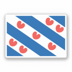 Vlag van Friesland Sticker