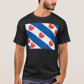 Vlag van Friesland T-shirt (Voorkant)