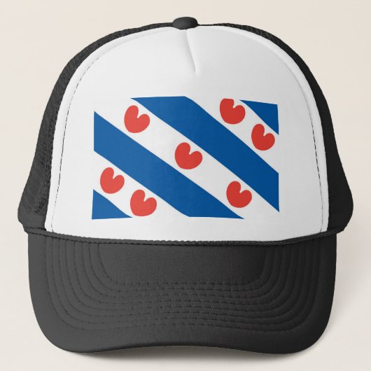 Vlag van Friesland Trucker Pet (Voorkant)