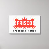 Vlag van Frisco (Texas City) Canvas Afdruk (Voorkant)