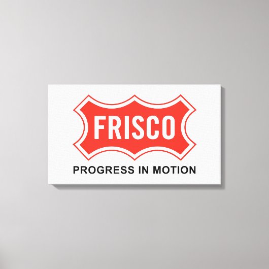 Vlag van Frisco (Texas City) Canvas Afdruk (Voorkant)