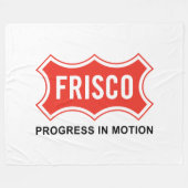 Vlag van Frisco (Texas City) Fleece Deken (Voorkant (Horizontaal))