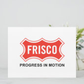 Vlag van Frisco (Texas City) Kaart (Staand voorkant)