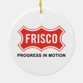 Vlag van Frisco (Texas City) Keramisch Ornament