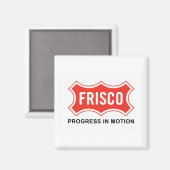 Vlag van Frisco (Texas City) Magneet (Voorkant / Achterkant)