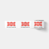 Vlag van Frisco (Texas City) Satijnen Lint (Voorkant)