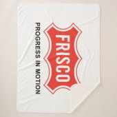 Vlag van Frisco (Texas City) Sherpa Deken (Voorkant)