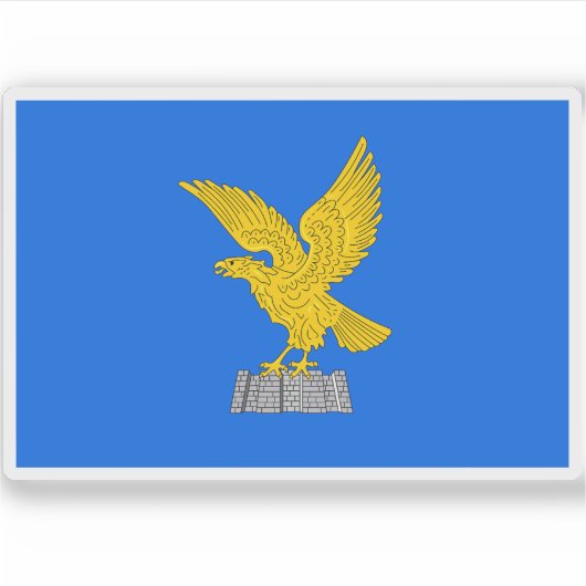 Vlag van Friuli-Venezia Giulia Sticker (Voorkant)